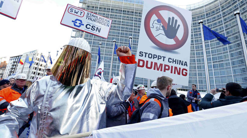 Siderúrgicos: "Os trabalhadores da siderurgia de toda a Europa sofrem as consequências das importações desleais e da falta de ação governamental"