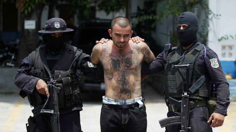El Salvador

Imagem mostra o momento da prisão de Gustavo Nerio, conhecido como “El Tigre” e um dos maiores traficantes em atividade em El Salvador. Ele foi preso nessa semana e foi apresentado à imprensa em seguida. 