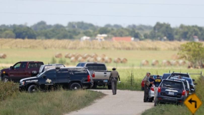 Autoridades investigam o acidente com balão em Maxwell, no Texas, em 30 de julho de 2016