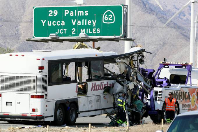 Acidente de ônibus: Outros 30 passageiros ficaram feridos