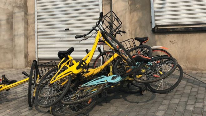 Start-up chinesa perde mais de 200 mil bicicletas