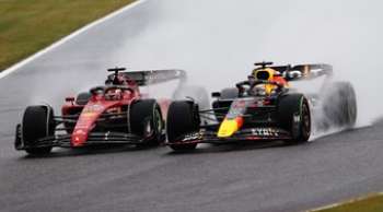 Oferta de título de Verstappen no Japão é adiada por bandeira vermelha