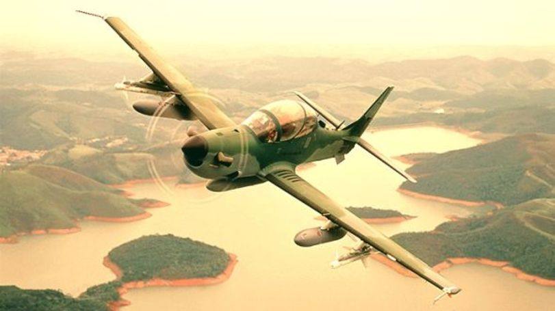 Avião Super Tucano, da Embraer: a Indonésia comprou 16 aviões Super Tucano de combate ligeiro do Brasil