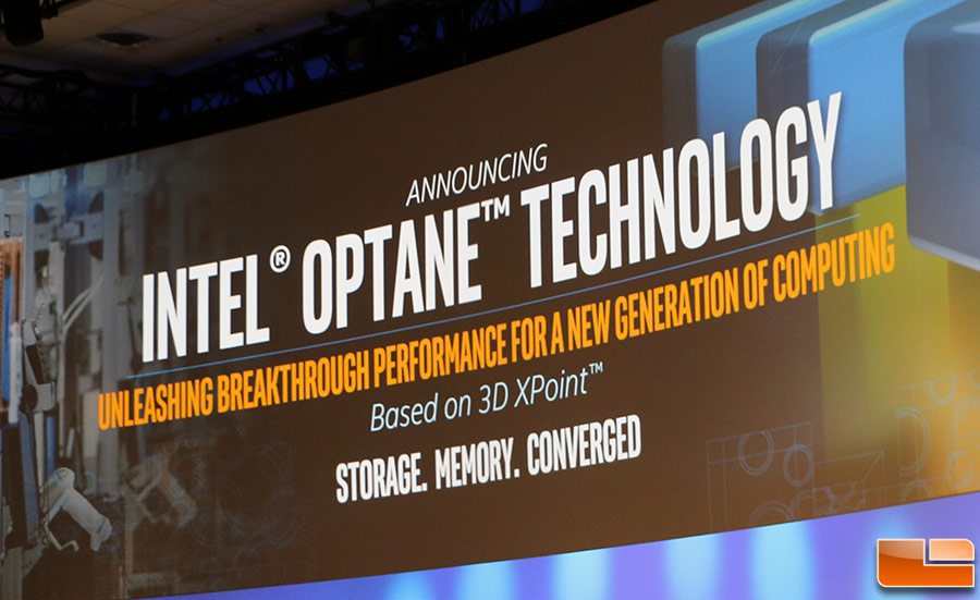 A Intel mostrou seus primeiros modelos Optane na CES 2017. Suas capacidades ainda são bastante limitadas, com modelos de 16 e 32 GB à mostra.