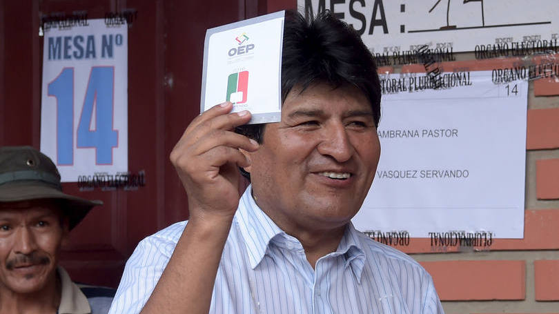 Evo Morales: o presidente, de 56 anos, no poder desde 2006, tinha previsto que o sim venceria com 70%