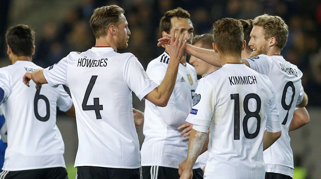 Apesar de ter as redes balançadas, alemães não têm problemas para fazer 4 a 1 no Azerbaijão