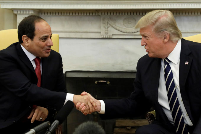 O encontro particular entre Donald Trump e Abdel Fattah al-Sisi mostrou as intenções do presidente americano em retomar relações bilaterais