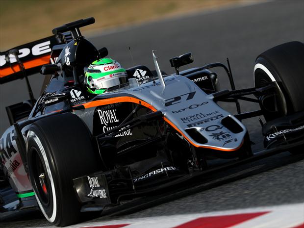 Piloto da Force India foi novamente destaque em Barcelona, cravando o tempo mais rápido na manhã e também a tarde