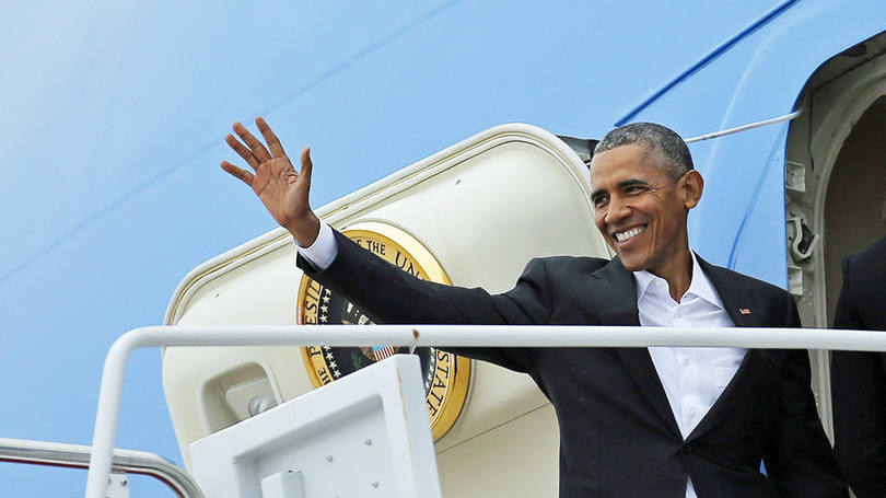 O presidente americano Barack Obama embarca para sua viagem à Cuba: presidente é incrivelmente popular na ilha