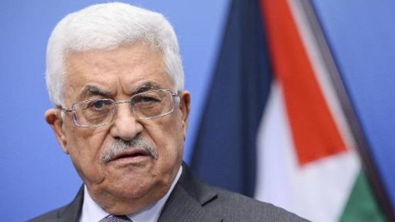 O líder palestino Mahmoud Abbas: os palestinos começaram a divulgar um projeto de resolução que condena a colonização israelense