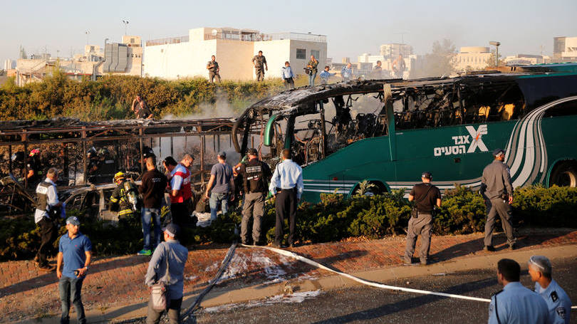 Jerusalém: não ficou imediatamente claro se as vítimas estavam mortas ou feridas