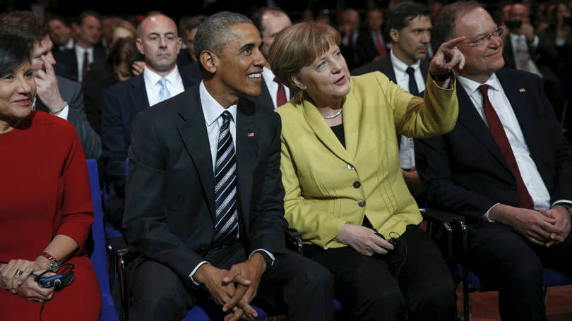 Obama e Merkel: para presidente americano, a chanceler mostrou uma "preocupação", não só "humanitária", mas também "prática" no assunto dos refugiados