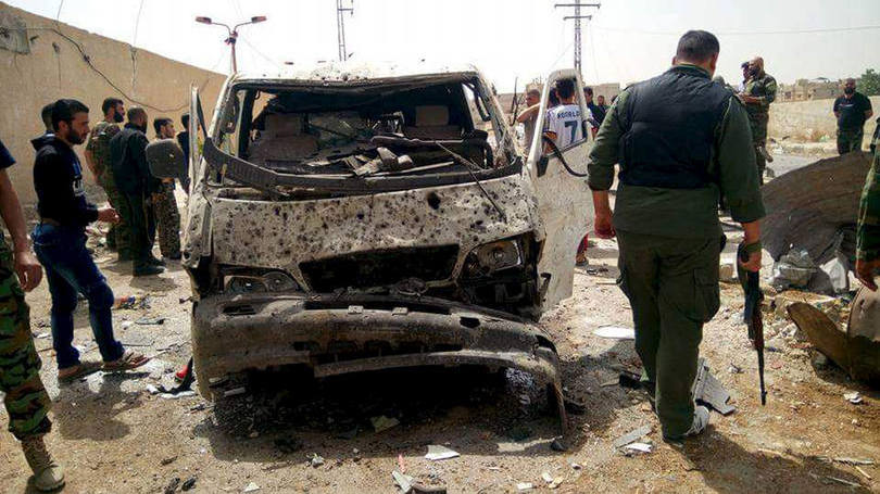 Carro-bomba: nessa área, atua o grupo terrorista EI que, capturou hoje a jazida de gás de Al Shaer, no leste da província, após combates com soldados governamentais