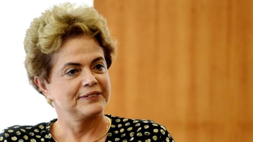 A presidente Dilma Rousseff: a FMLN considerou que o afastamento de Dilma "é um golpe de Estado parlamentar"