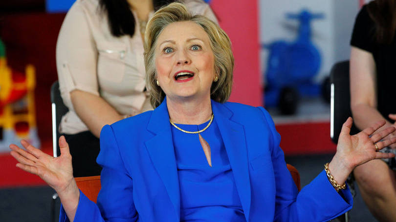 Hillary Clinton: uma pesquisa revelou que Hillary recebe a adesão de 47% dos eleitores registrados, contra 41% para Trump