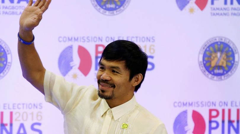 Manny Pacquiao: o Senado é tradicionalmente um trampolim para quem quer tentar chegar à presidência nas Filipinas