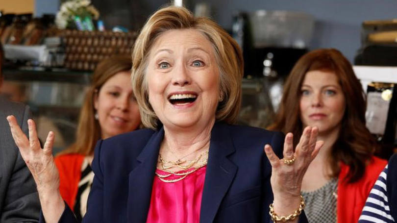 Hillary Clinton em evento na Califórnia: pré-candidata conquistou o número necessário de delegados para garantir a nomeação democrata