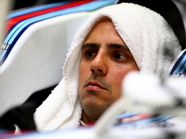 Felipe Massa abandonou o GP da Alemanha após batida e reclamou do carro