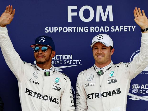 Rosberg e Hamilton estão separados apenas um ponto na tabela