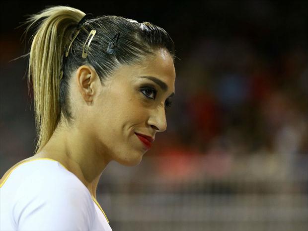 Neste domingo, Daniele participou das provas da ginástica artística