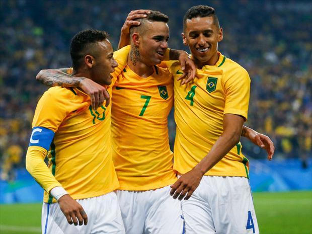 Com Marquinhos e Rodrigo Caio formando a dupla de zaga da Seleção Brasileira, o time ainda não tomou nenhum gol na Olimpíada