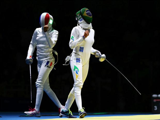 Nathalie Moellhausen teve o melhor resultado da história do Brasil na esgrima olímpica ao chegar às quartas de final