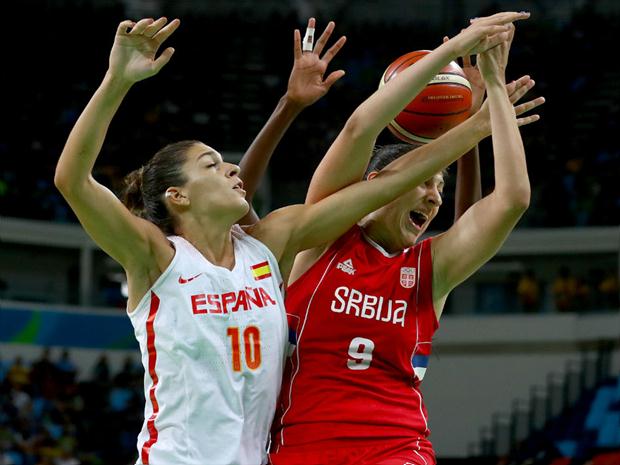 Nesta quinta, a Espanha venceu a Sérvia pelo basquete feminino