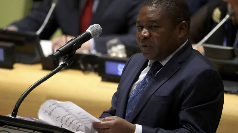 O presidente de Moçambique, Filipe Nyusi: alguns Estados-membros resistiram a incluir algumas das propostas iniciais mais específicas