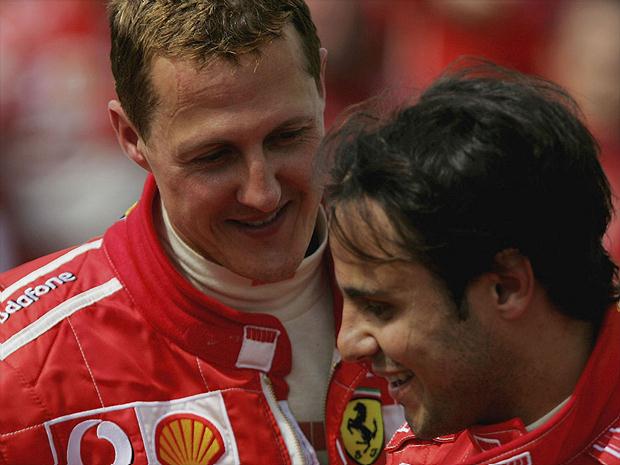 Vivendo a expectativa de se despedir da Fórmula 1, brasileiro relembrou período em que conviveu com o heptacampeão mundial na Ferrari: ‘Era uma relação diferente’