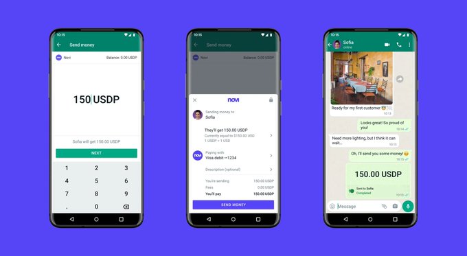 Whatsapp lança serviço de transferências e pagamentos em criptomoedas com a Novi