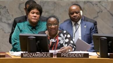 Moçambique assume presidência do Conselho de Segurança das Nações Unidas