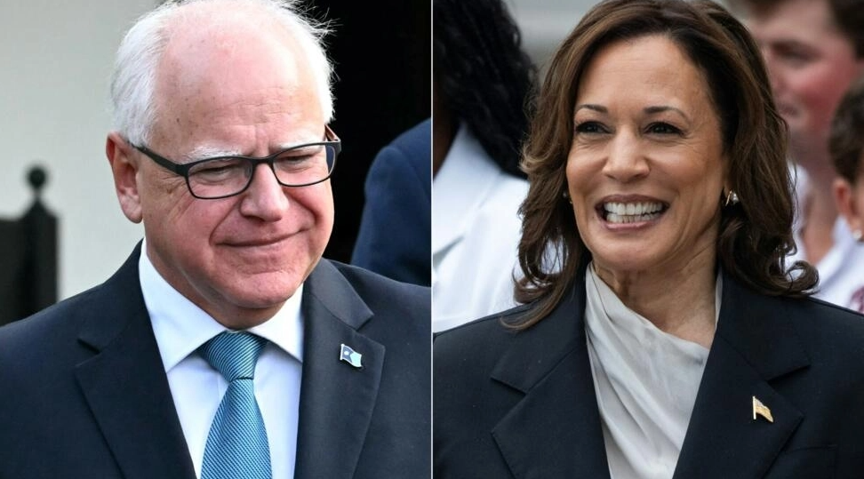 Kamala Harris escolhe Tim Walz como seu vice-presidente na corrida à Casa Branca