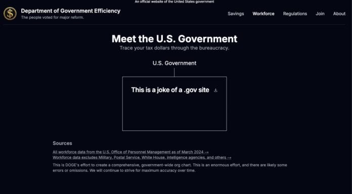 Site DOGE.gov de Musk é extremamente vulnerável