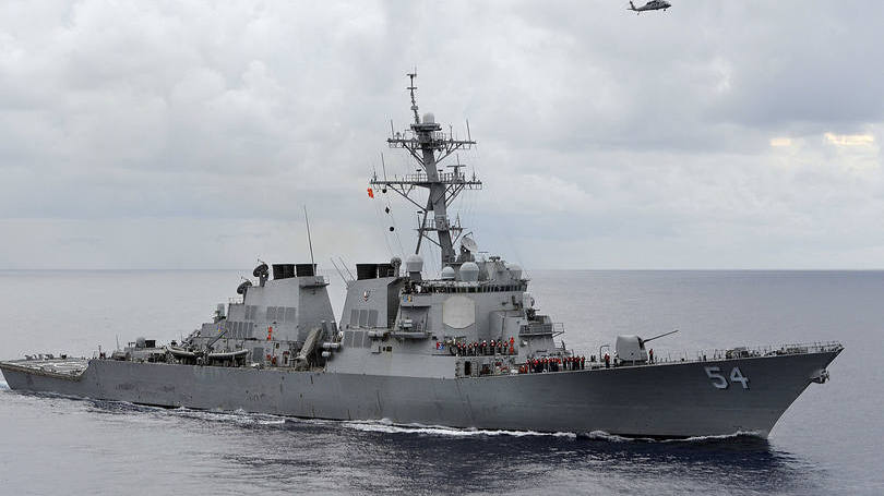 Navio americano: em repetidas ocasiões, Washington disse que seu trabalho é garantir a liberdade de navegação na zona