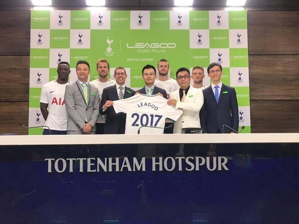 Leagoo é patrocinadora oficial do Tottenham de Inglaterra