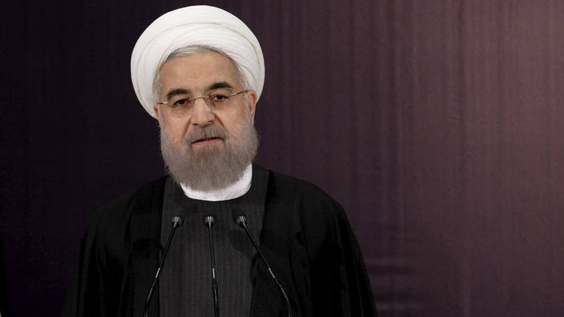  presidente do Irã, Hassan Rouhani: os EUA impuseram sanções sobre 11 companhias e indivíduos no domingo por envolvimento com o programa de mísseis balísticos do Irã