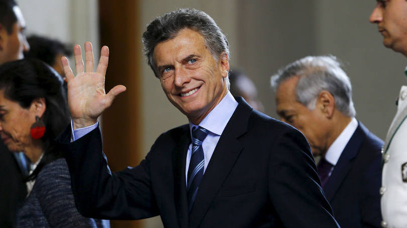 Macri, presidente eleito da Argentina: presidente e seus principais auxiliares econômicos desfilaram por Davos em uma programação intensa