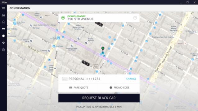 Mais importante usuários Uber com novo Windows 10 aplicativo
