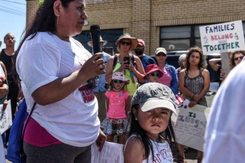 Movimentos sociais realizam protesto contra política migratória de Trump